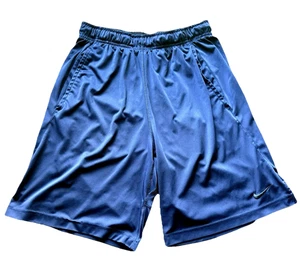 Pantalones Cortos de Baloncesto Nike Dri-Fit M Azul Marino 8.5" Bolsillos entrepierna Para Hombres Entrenamiento Gimnasio - Imagen 1 de 7