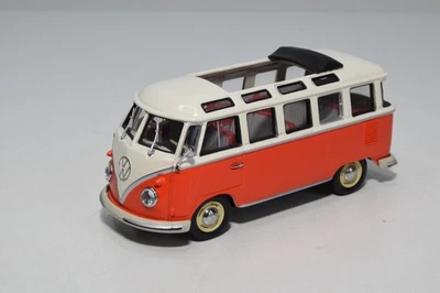 B69 1:43 MINICHAMPS VW VOLKSWAGEN TRANSPORTER SAMBA BUS VAN ARANCIONE OTTIME ... - Immagine 1 di 4