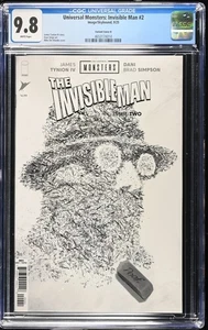 Universal Monsters: Invisible Man #2 Mike Del Mundo 1:25 Incentive Cover CGC 9.8 - Picture 1 of 2