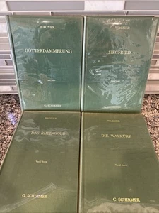 Wagner🎶 Ring Cycle 4-Volume Set G. Schirmer HC Vocal Scores German-English MINT - Picture 1 of 23