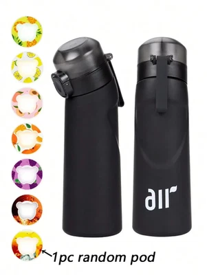 Air Water Bottle with 1 Flavor Drinking Bottle with Straw, Leak-Proof - Bild 1 von 4