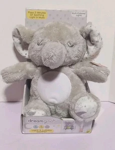 NEW Dream Gro Elephant Lullaby Soother Plush Lights Stuffed Animal Crib Hanger - Picture 1 of 5
