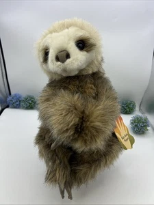 NEU Folkmanis Baby Faultier Handpuppe Plüsch 13 Zoll Stofftier Spielzeug Neu mit Etikett Sofia - Bild 1 von 13