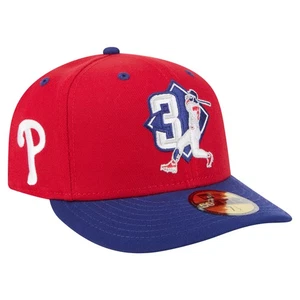 Men's New Era Bryce Harper Red Philadelphia Phillies 59FIFTY Fitted Hat - Picture 1 of 5