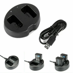 Dual Channel Battery Charger For SONY NP-FW50 NEX 7 5 5T 5N 3 A5000 A6300 E - Picture 1 of 11