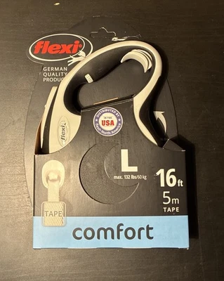 NEW - Flexi Comfort Retractable Leash, Large Dogs to 110lbs, 16ft Durable Tape - Image 1 of 2