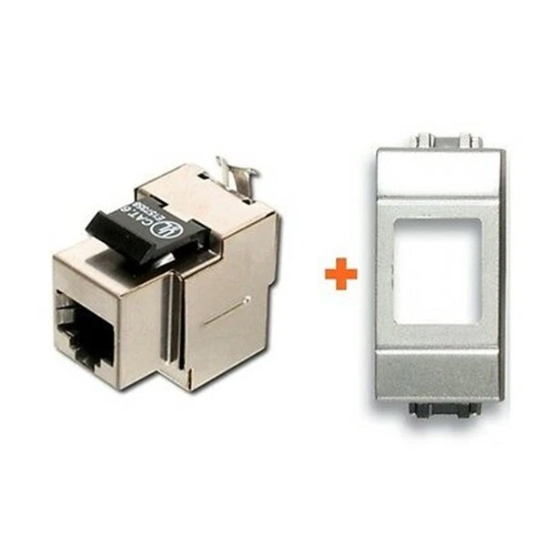 LINK presa rete CAT.5e utp rj45 schermata Vimar Idea bianca - Immagine 1 di 1