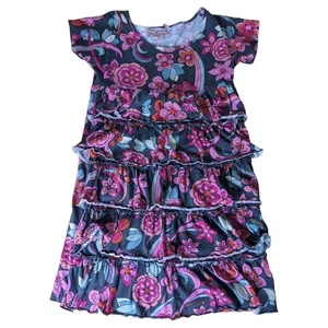 Girls Juicy Couture Dress Sz 8 - 70s Flower Design - Picture 1 of 2