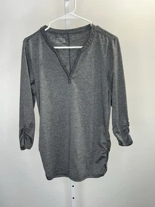 Eddie Bauer Women's Long Sleeve V-Neck Stretch Ruched Top, Size Medium. 3U - Picture 1 of 6