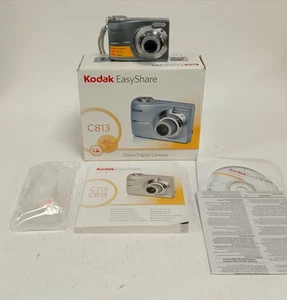 Kodak EasyShare C813 Digital Camera with Box & Accessories Tested Working - Picture 1 of 16