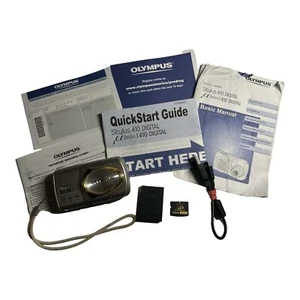 🔥 Olympus Stylus 410 Digital 4.0MP AF 3x Optical Zoom Digital Camera Bundle 🔥 - Picture 1 of 13