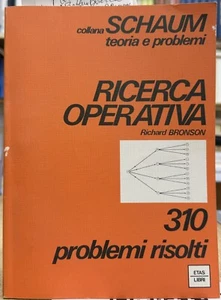 (Matematica) COLLANA SCHAUM - RICERCA OPERATIVA - 310 PROBLEMI RISOLTI - Imagen 1 de 1