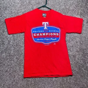 De colección 1999 Texas Rangers Champions Jugador Profesional Hecho en EE. UU. Talla Niño Grande 14/16 - Imagen 1 de 5