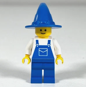 LEGO Blue Wizard Minifigure in Witch Hat & Overalls ovr035 4383 c2 - Picture 1 of 4