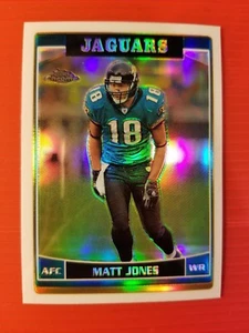 Matt Jones (SP) REFRACTOR VARIATION #110 JACKSONVILLE JAGUARS 2006 TOPPS CHROME - Bild 1 von 3