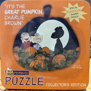 Cute Peanuts It's The Great Pumpkin Charlie Brown 500 Piece Puzzle NEW - Picture 1 of 2