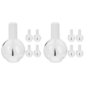2 Pack Nagellackflaschen Mit Bürste 75ml Glasflasche Pinsel 5Stk Für Den Strand - Bild 1 von 12