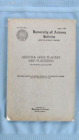 1937 Arizona Gold Placers & Placering Book-Photographs-Maps-U Of A Bulletin 142