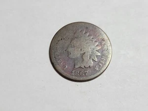 Centavo cabeza india tonificada 1867 ENVÍO GRATUITO - Imagen 1 de 2