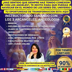 INSTRUCTORADO SANANDO CON LOS 3 ARCANGELES, CURSO ANGEOLOGIA INTERNACIONAL - Picture 1 of 7