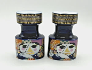 1974 Bjørn Wiinblad Rosenthal Pair of 1001 Nights Candle Holders, Sticks Nacht - Picture 1 of 5