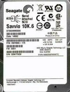 Seagate Savvio 10K.6 900GB 10000 RPM 6Gbps SFF SAS 2.5" Hard Drive ST900MM0006 - Picture 1 of 1