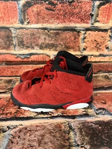 Nike Air Jordan 6 Retro Toro Jungen Größe 9C Rot Sportschuhe Turnschuhe DV3606-600 - Bild 1 von 8
