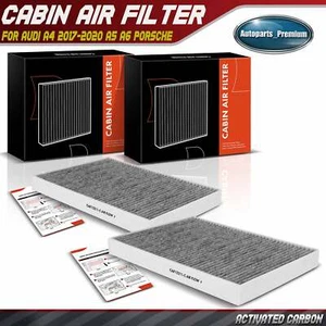 2x Activated Carbon Cabin Air Filter for Audi A4 17-20 A6 A8 Quattro Q5 Porsche - Picture 1 of 9
