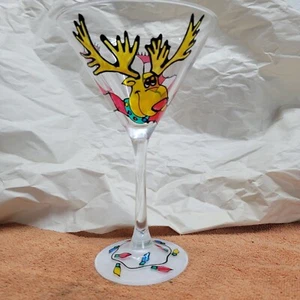 Feiertags-/Weihnachtselch Martini Glas, verwendet für Ausstellungszwecke - Bild 1 von 6