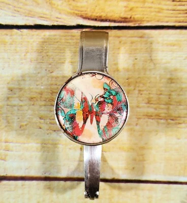 Heavy Duty Metal Pretty Butterfly Foldable Bag Purse Table Hanger Hook - Image 1 of 4