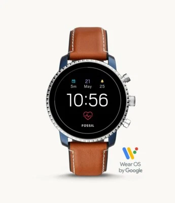 275 $ | Fossil FTW4016 Herren Smartwatch Explorist HR hellbraunes Leder - werkseitig versiegelt - Bild 1 von 4