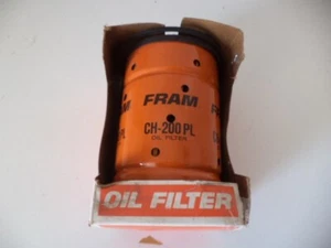 FRAM CH200PL NOS OIL FILTER CARTRIDGE 1958-1969 CHEVROLET & 1965-1966 STUDEBAKER - Picture 1 of 10
