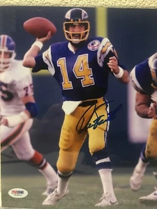 Dan Fouts Signed Chargers 8x10 Photo PSA/DNA - Picture 1 of 5