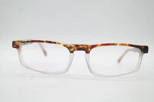Vintage Chai AD 43 Brown Transparent Square Glasses Frame Eyeglasses NOS - Picture 1 of 6
