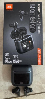 JBL Tour Pro 2 True Wireless Bluetooth In-Ear Headphones - Black - Image 1 of 4