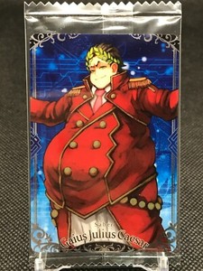 N01 Gaius Julius Caesar FGO Fate/Grand Order Wafer Card BANDAI Made in JAPAN 