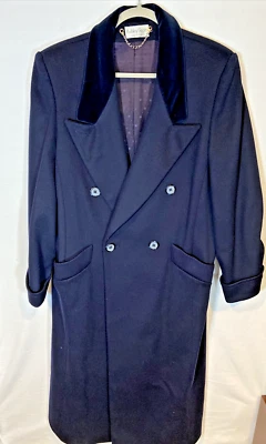 Chaqueta Abrigo Vintage Ashley Scott 100% Lana Para Mujer Doble Pecho Hecha en EE. UU. Foto 1 de 4