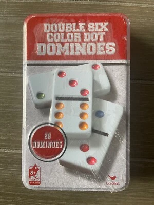 Double Six Dominoes Set 28 Color Dot New - Image 1 of 4