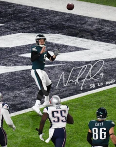 Nick Foles Auto 8x10 Foto signiert Philadelphia Eagles Reprint Philly Special MVP - Bild 1 von 1