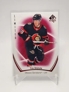 2021-22 SP Authentic Hockey #57 Tim Stutzle Red Limited - Picture 1 of 2