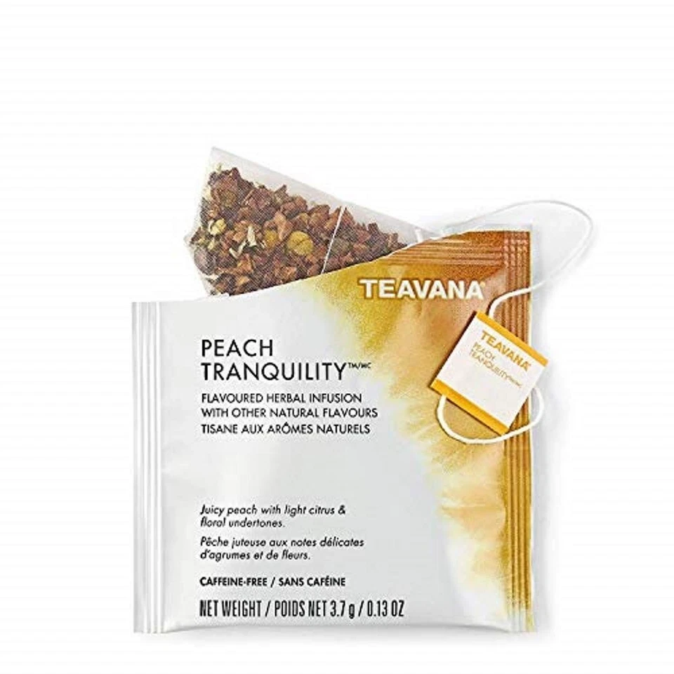 Teavana Tea Sachets Peach Tranquility 100ct Best By 4/30/2025