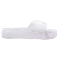 puma platform sandals white