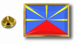pins pin badge pin's metal  avec pince papillon drapeau ile de la reunion - Picture 1 of 1
