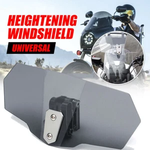 Spoiler moto réglable spoiler extension déflecteur de vent clip universel - Photo 1/9