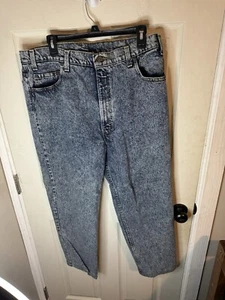 VINTAGE Levis 540 Jeans Mens 38x32 Acid Stone Wash Blue Denim USA Made 90s Y2K - Picture 1 of 8