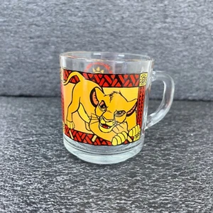 Der König der Löwen Simba Kreis des Lebens Kaffeebecher Klarglas Tasse Vintage 90er Disney - Bild 1 von 7