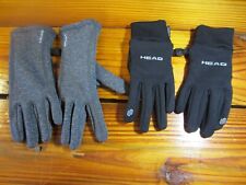 Head Touchscreen Workout Gloves XS High Grip Palm Sensatec Gray/Black (Lot of 2)