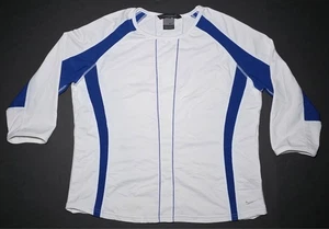 Nike Sphere Womens Blue and White Long Sleeve Exercise Shirt Size XXL (16-18) - Picture 1 of 12