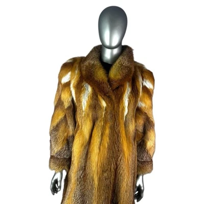 Men’s RED FOX Coat, Sz XL, by Yorn Paris, Certified Vintage Fur - Image 1 of 4