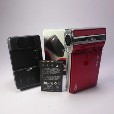 Alba D31H 5.0MP Compact Digital Video Recorder Red Tested With Battery + Charger - Image 1 of 4